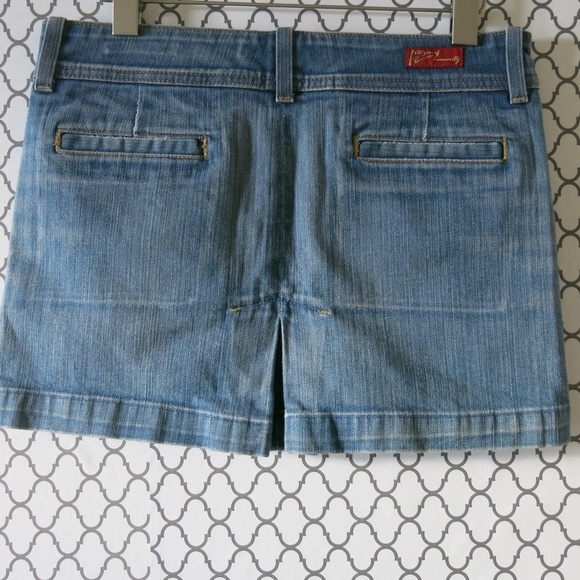 Citizens of Humanity Mini Denim Jeans Skirt Sz 27 - Picture 2 of 6